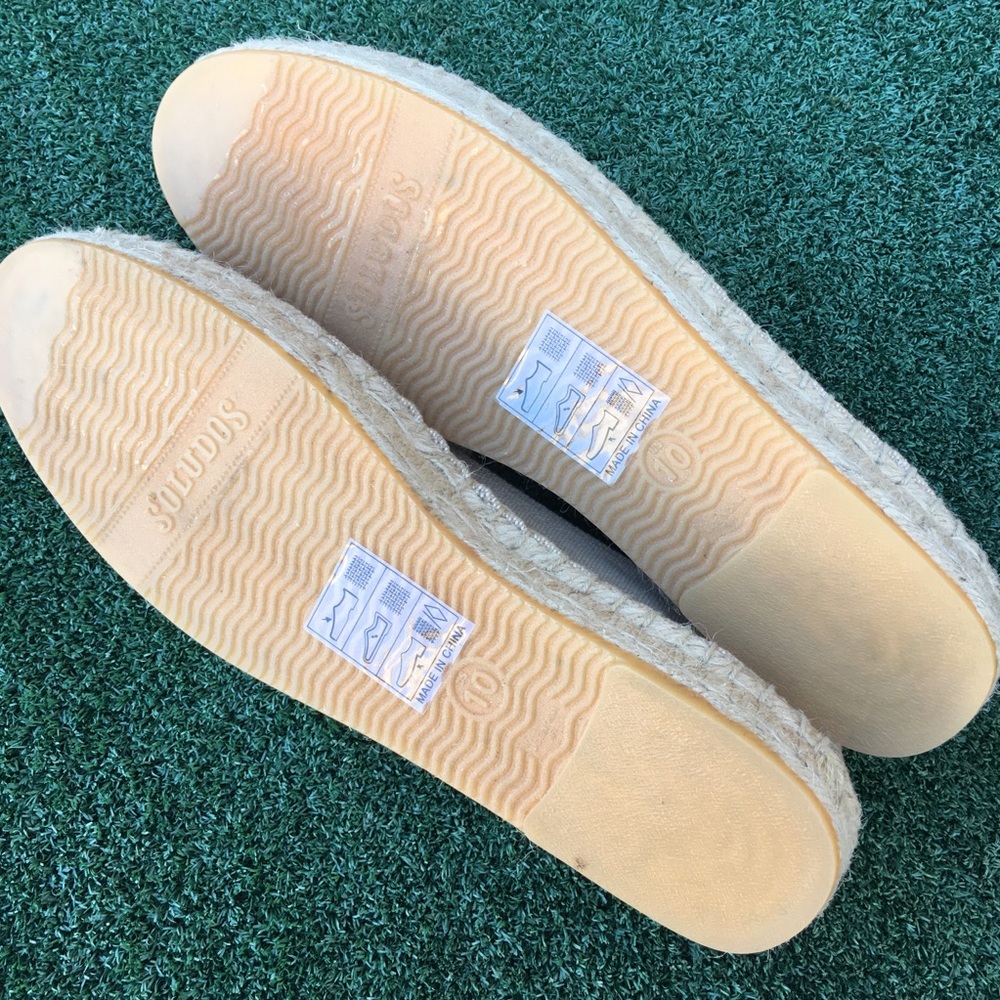 NWT Soludos Palm Tree Smoking Slipper 10 - Picture 7 of 8